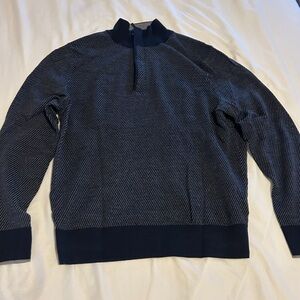 Brooks Brother Cashmere Quarter Zip Sweater